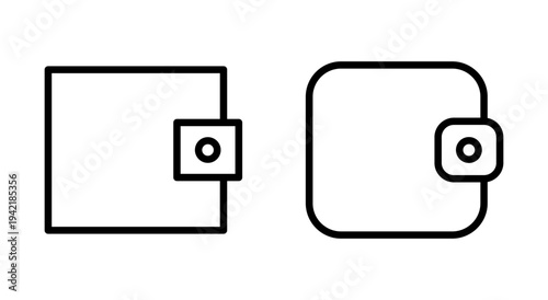 Wallet icon symbol for apps and websites. wallet sign and symbol