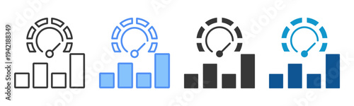 Benchmarking Icon Set Multiple Style Collection