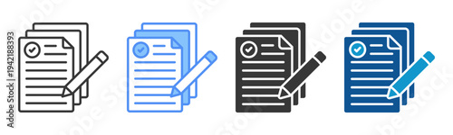 Criteria Icon Set Multiple Style Collection