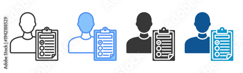 Test Icon Set Multiple Style Collection