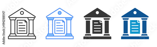 Assessment Icon Set Multiple Style Collection