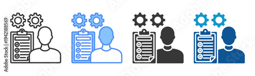 Assessment Icon Set Multiple Style Collection