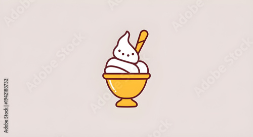 icecream, dessert, bowl, sweet, cartoon, illustration, scoop, creamy, vanilla, chocolate, strawberry, frozen, cold, treat, tasty, sugar, snack, food, dairy, yummy, delicious, sundae, topping, syrup, c