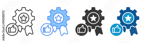 Appraisal Icon Set Multiple Style Collection