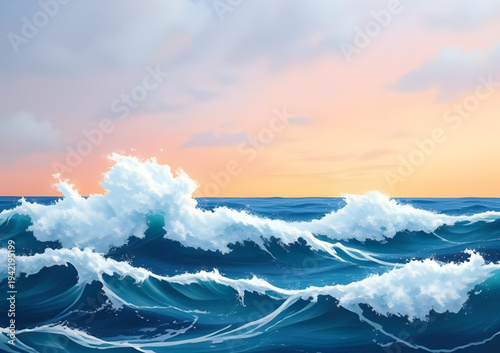 wave, waves, beach, ocean, sea, water, shoreline, coast, coastal, sand, seaside, surf, foam, splash, tide, current, blue, turquoise, summer, vacation, holiday, tropical, paradise, nature, natural, lan