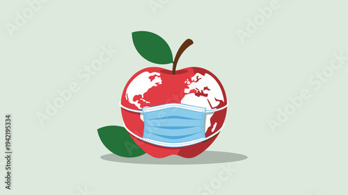 Earth apple medical mask global health