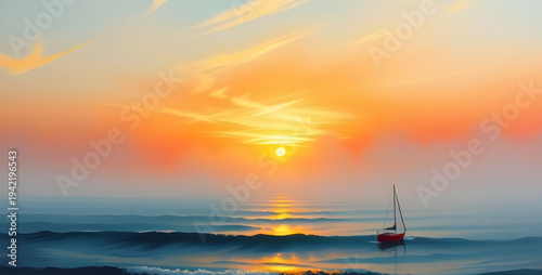 sunset, evening, dusk, twilight, sun, sunlight, glow, orange, red, yellow, sky, clouds, horizon, sea, ocean, water, waves, beach, shore, coastline, reflection, light, shimmer, warm, calm, peaceful, se