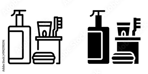 toiletries icon, element icon for design branding, print, and digital media