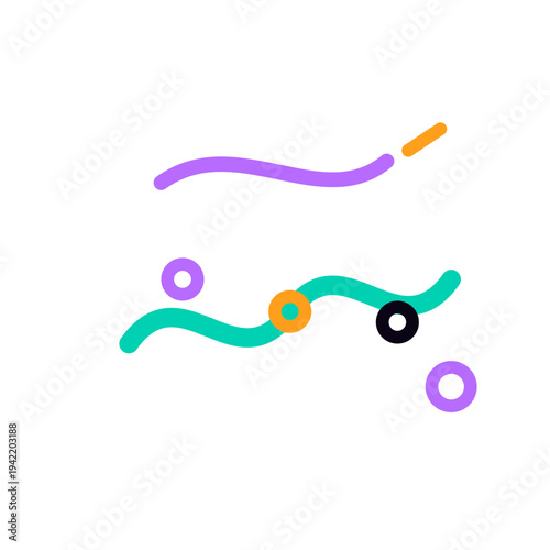 prismatic Memory Traces monoline abstract icon with open portal in dark accent palette