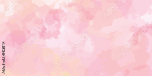 Soft Pink Watercolor Background with Abstract Blends.