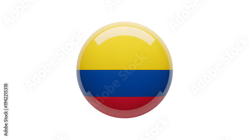 Vibrant Colombian flag emblem in bright yellow blue and red Free Download Vibrant Colombian flag emblem in bright yellow blue and red - GFXLoad
