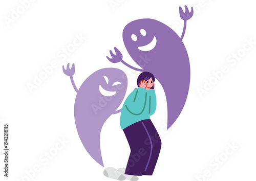 精神疾患を患う女性