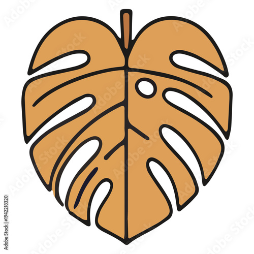 Monstera Leaf Icon