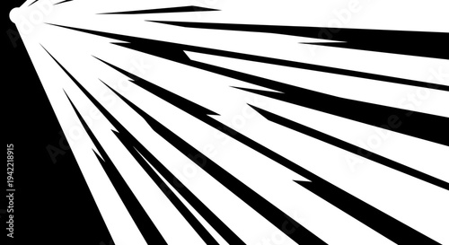 Energetic Speed Lines Bursting Outward from Bright Light Source