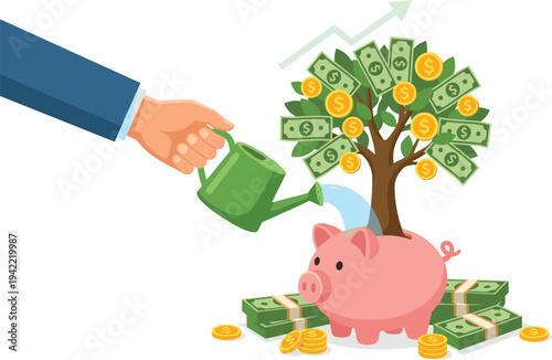 Nurturing Financial Growth with Investments and Savings in a Prosperous Economy from a Positive Perspective