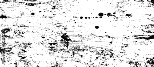 Distressed Grunge Black and White Texture with Ink Splatters and Scratches