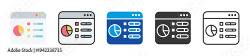 control panel icon set multi style various collection