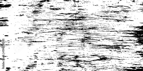 Black and white grunge texture vector overlay distressed wood grain background element brush scratches pattern