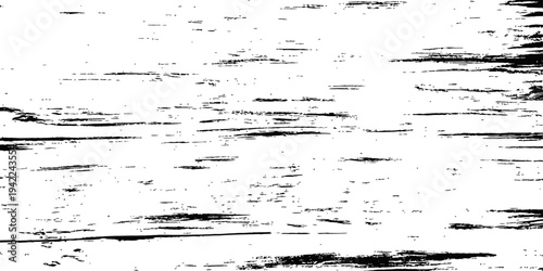 Black and White Grunge Wood Grain Texture Vector Overlay Distressed Scratch Effect Background