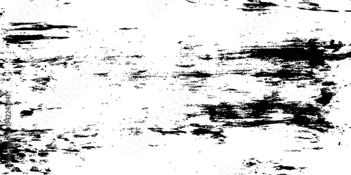 Abstract Black and White Grunge Scratch Texture Overlay Vector Background Distressed Rough Paint Surface