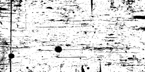 Black and White Grunge Texture Vector Overlay Distressed Scratched Surface Background