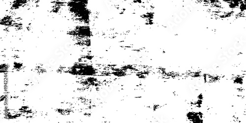 Distressed grunge black and white texture overlay vector illustration