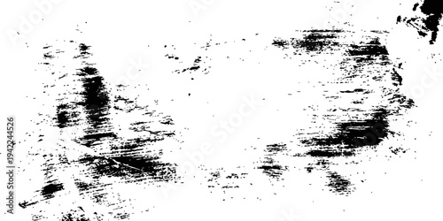 Distressed Black Grunge Overlay Texture Vector Background