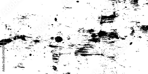 Rough Distressed Grungy Texture Overlay Black Ink Scratch and Paint Splatter Background