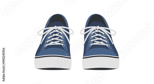 Pair of Blue Sneakers.