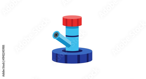Plastic Valve with Handle.