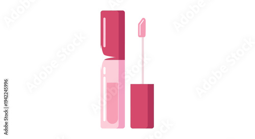 Pink Lip Gloss Tube.