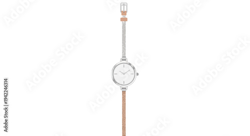 Silver Watch on Chain.