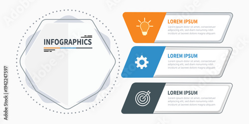 Business Infographic : A visually appealing business infographic, perfect for presenting data and information with modern, clean design and easily understandable.