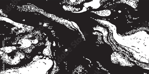 Abstract black and white grunge texture background with distressed ink splatters and rough artistic patterns.