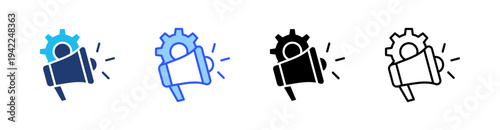 Marketing Automation Multi Style Icon Set Vector 