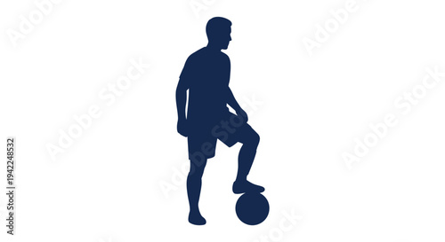 Soccer Player Silhouette.