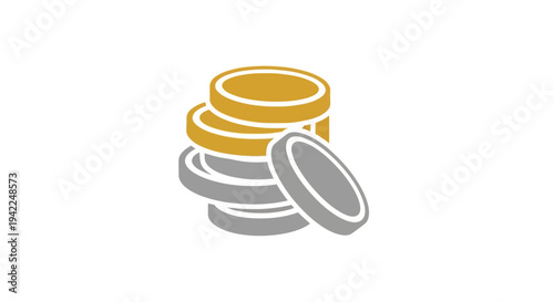 Stack of Coins Illustration.
