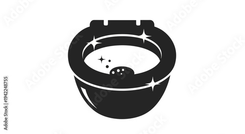 Toilet Bowl Water Splash.