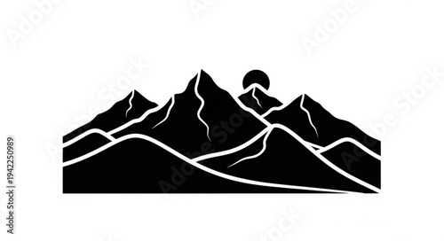 mountain landscape vector