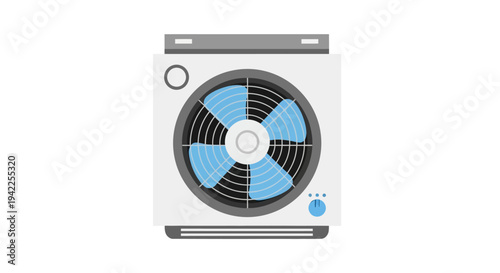 Air Conditioner Unit Closeup.