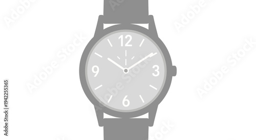 Analog Watch Face Closeup.