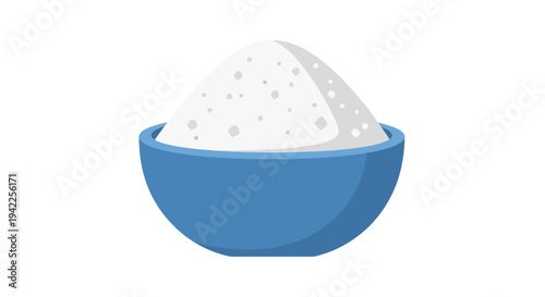 Blue Bowl with Rice.
