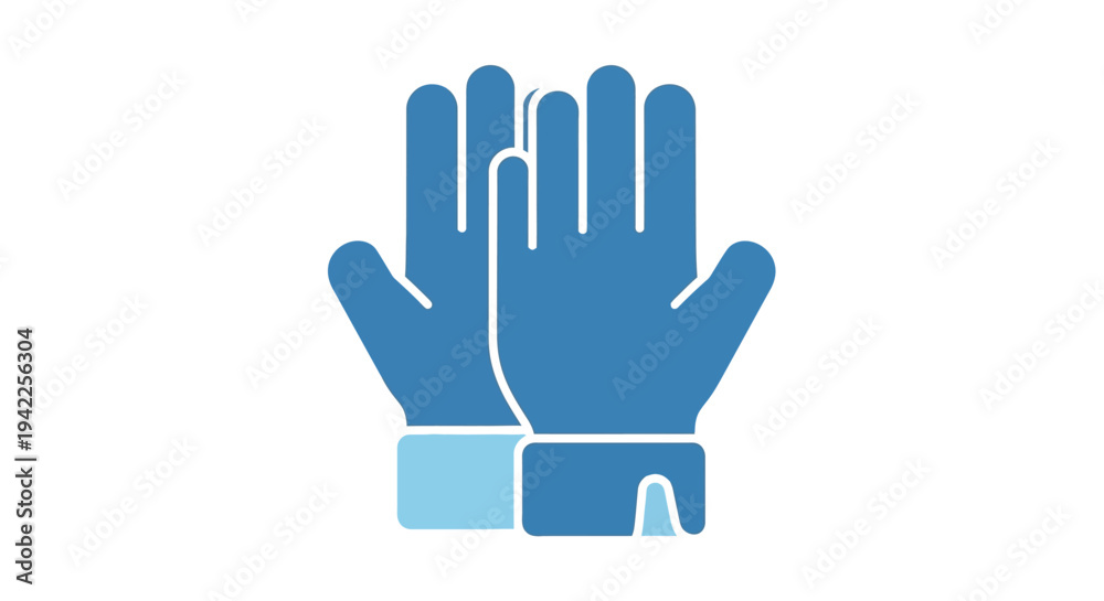 Obraz premium Blue Hand Gloves.