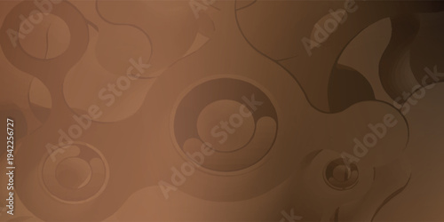 Abstract Circular Patterns in Earth Tones.