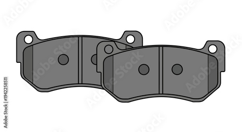 Brake Pads Automotive Part.