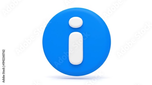 Information Icon Blue Circle.