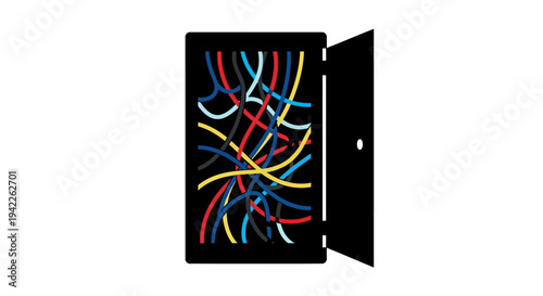 Colorful iPad Screen Display.