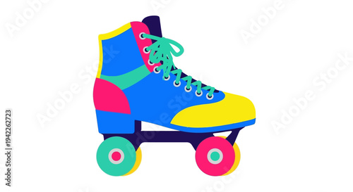 Colorful Roller Skate Shoe.