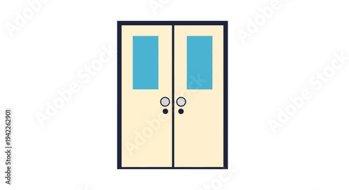 Double Door Entrance.