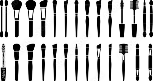Drumsticks Icon Set. Solid, filled icon set of drumsticks types: wooden drumsticks, nylon tip sticks, brush sticks, mallets, rods, marching sticks, jazz